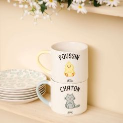 Online La Chaise Longue Mug Duo Mat Poussin Chaton