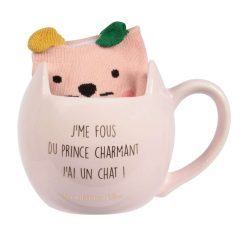 Wholesale La Chaise Longue Coffret Mug Et Chaussette Chat