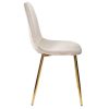 Clearance La Chaise Longue Chaise Pieds Dore - Lot De 4