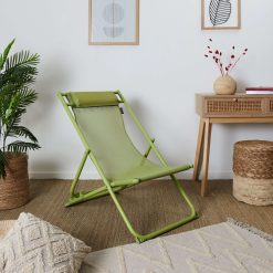 Clearance La Chaise Longue Chilienne Color Block Vert Amande