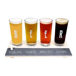 New La Chaise Longue Planche De 4 Verres A Biere