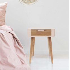 Best La Chaise Longue Chevet 1 Tiroir En Bois Rose