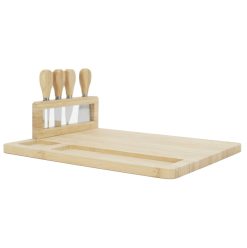 Clearance La Chaise Longue Planche A Fromage 4 Couteaux Bambou