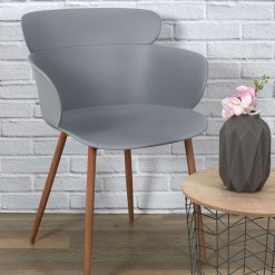 Clearance La Chaise Longue Fauteuil Lorens Gris - Lot De 2