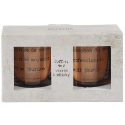 Hot La Chaise Longue Coffret De 2 Verres A Whisky