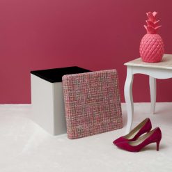 Wholesale La Chaise Longue Pouf Pliable Tweed Rose