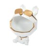 Online La Chaise Longue Deco Vide-Poches Bouledogue A Lunettes Blanche