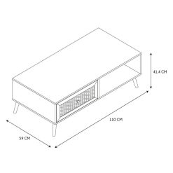 Hot La Chaise Longue Table Basse Bali