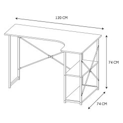 New La Chaise Longue Bureau D Angle Job Blanc