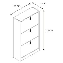 Clearance La Chaise Longue Meuble A Chaussures 3 Portes Abbott