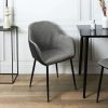 New La Chaise Longue Fauteuil Memphis Gris Et Noir - Lot De 2