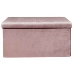 Wholesale La Chaise Longue Coffre Banc Pliable Velours Cotele Giulia Rose